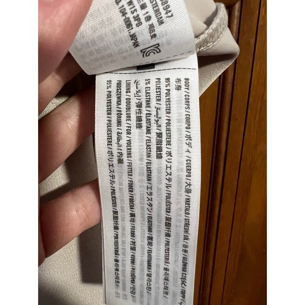 Abercrombie & Fitch Women's Cream Corset Style Bodysuit Thick Strap Size XL - Picture 6 of 10